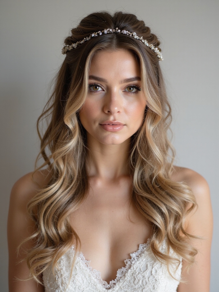 classic romantic wedding hairstyle