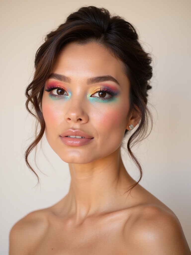 colorful bridal eyeshadow inspiration