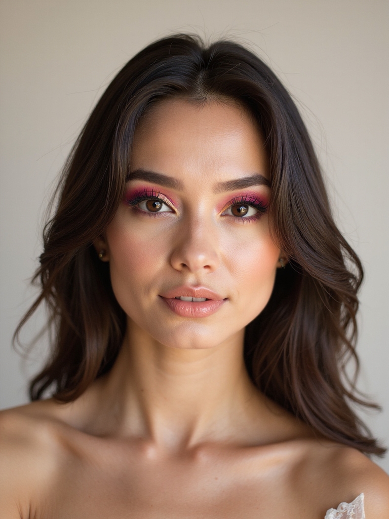 colorful mascara for brides