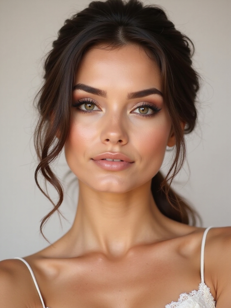 confident timeless bridal beauty