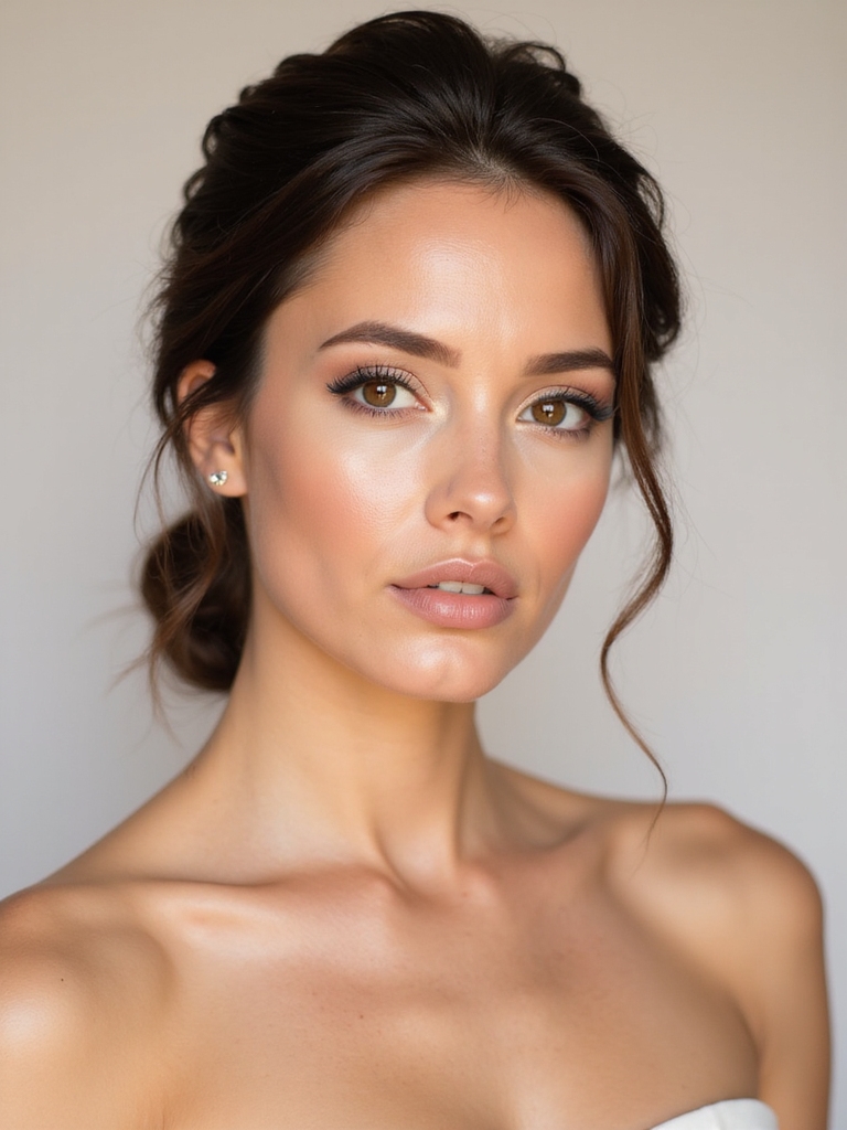 creamy blended bridal makeup