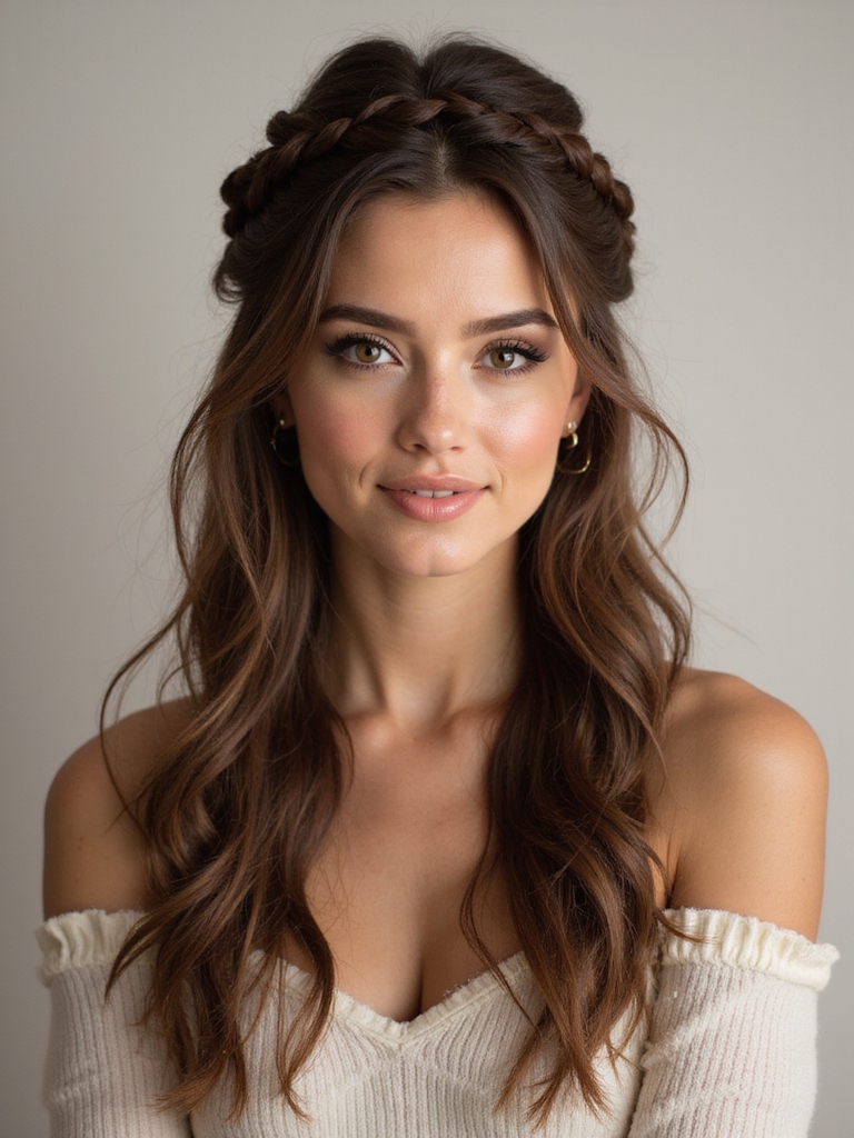 crown braid for elegance