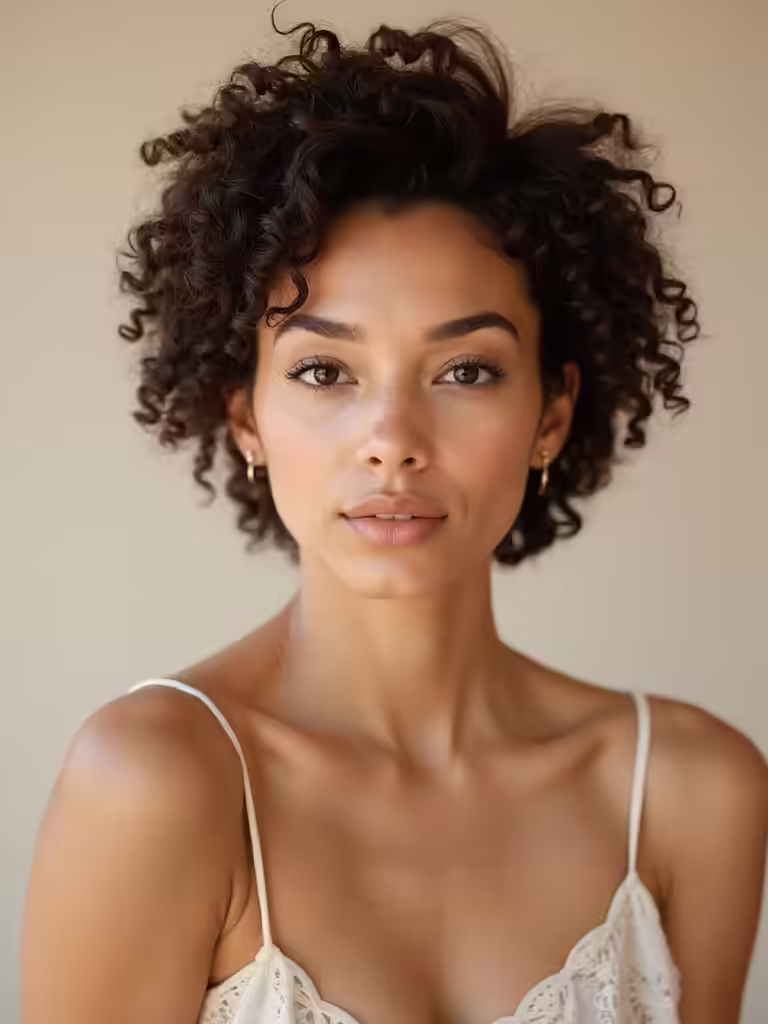 curly short hair styles
