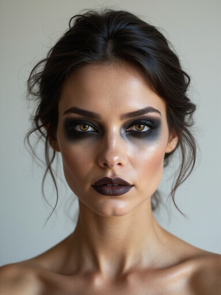 dark romantic smoky eyes