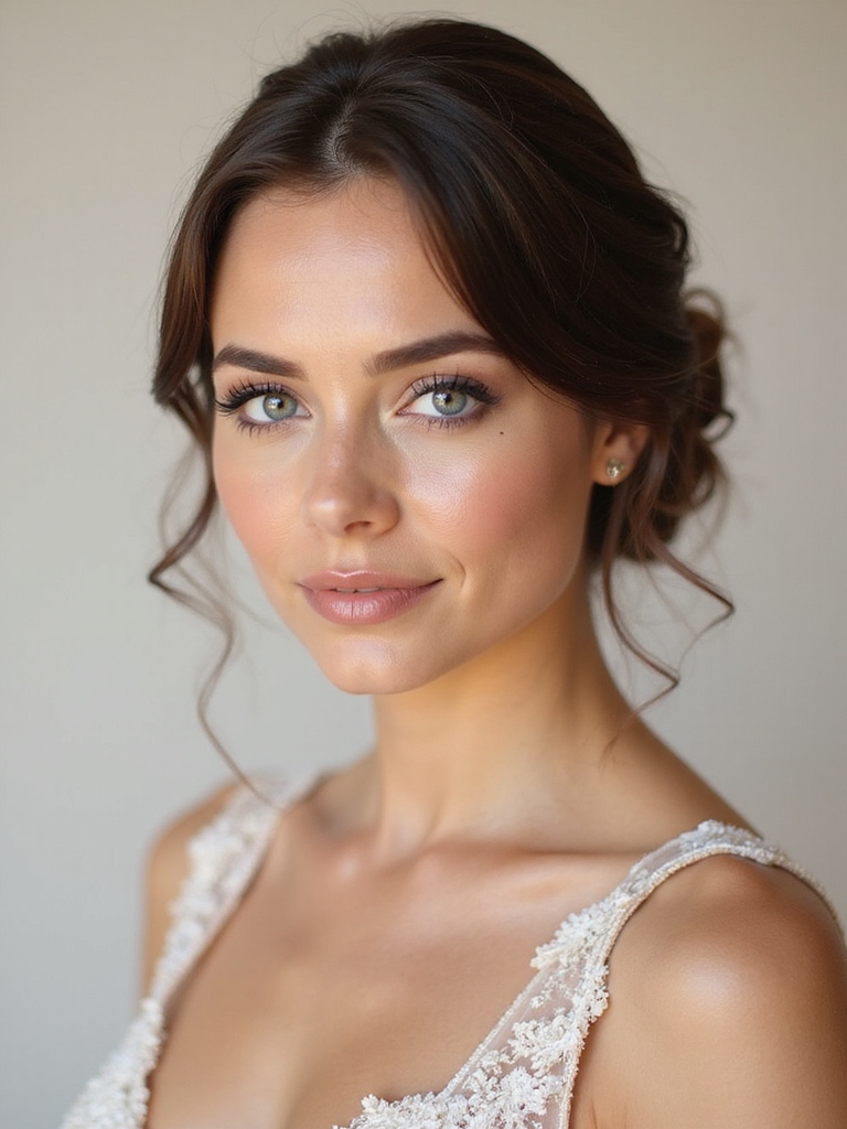 dazzling blue eyed wedding makeup