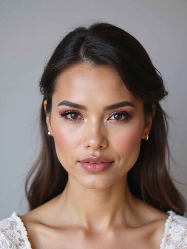 deep berry wedding makeup