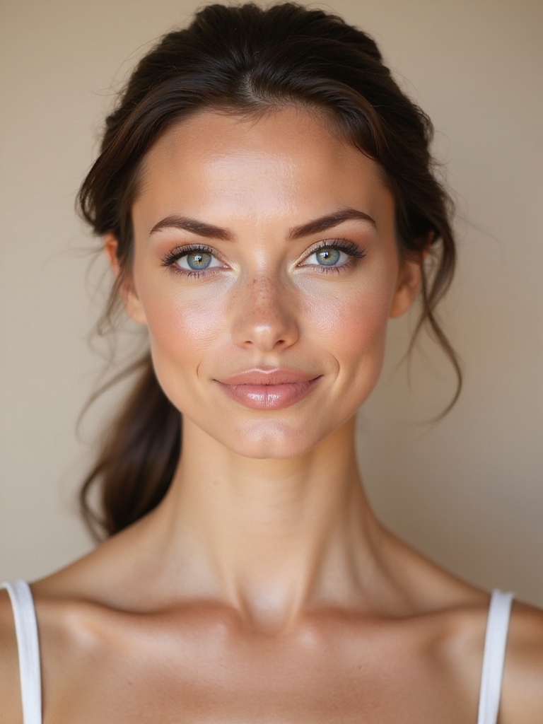 delicate champagne shimmer glow