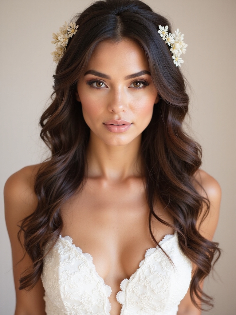 delicate hair vine waves