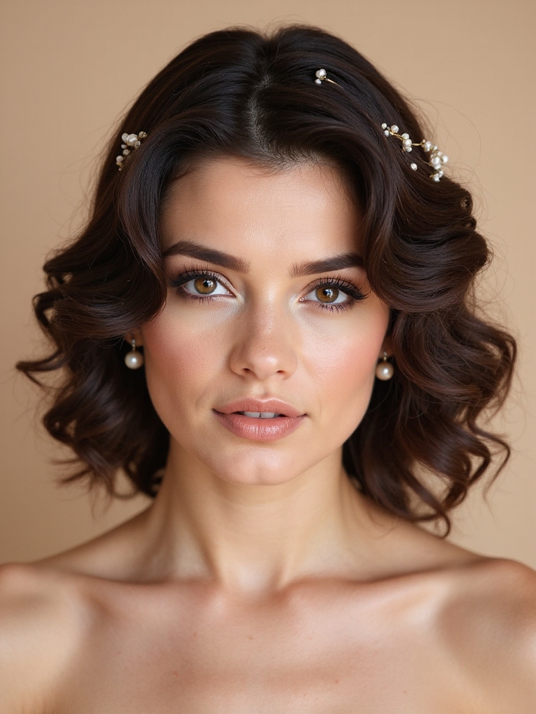 delicate twisted pearl accents