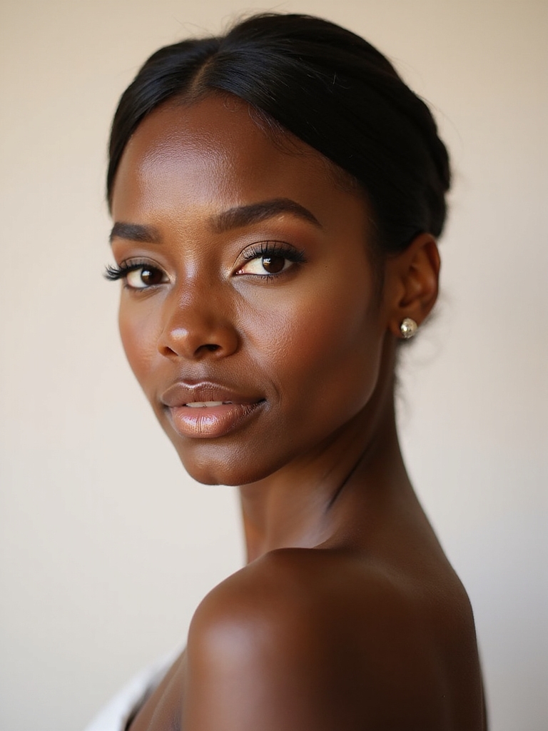 dewy fresh bridal makeup