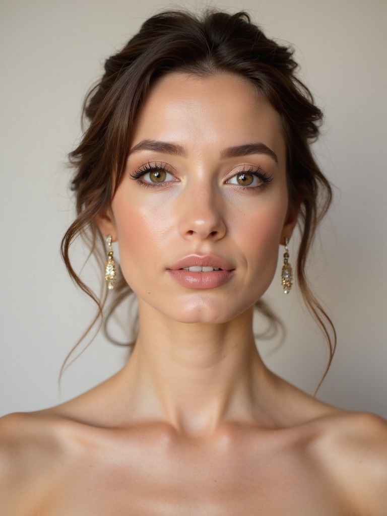dewy glowing bridal beauty