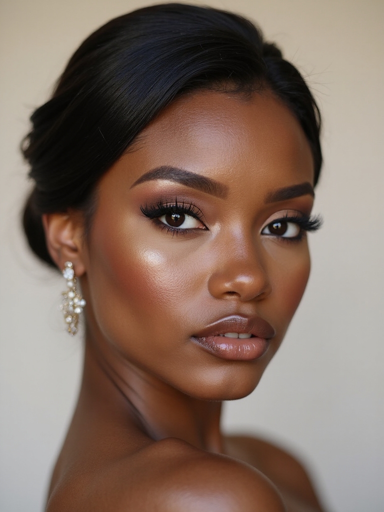 dewy natural wedding elegance
