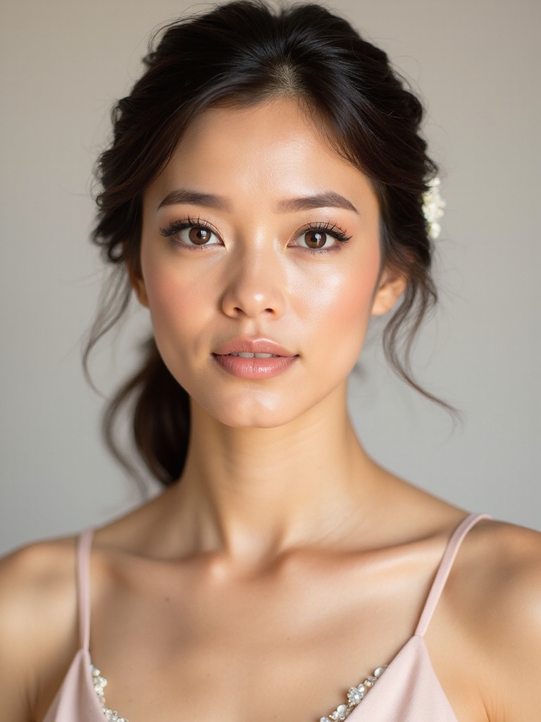 dewy radiant bridesmaid makeup