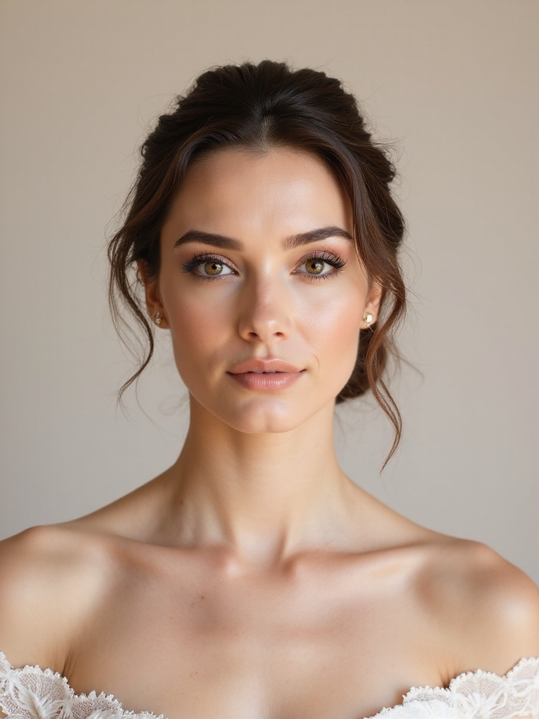 dewy soft romantic bridal glow