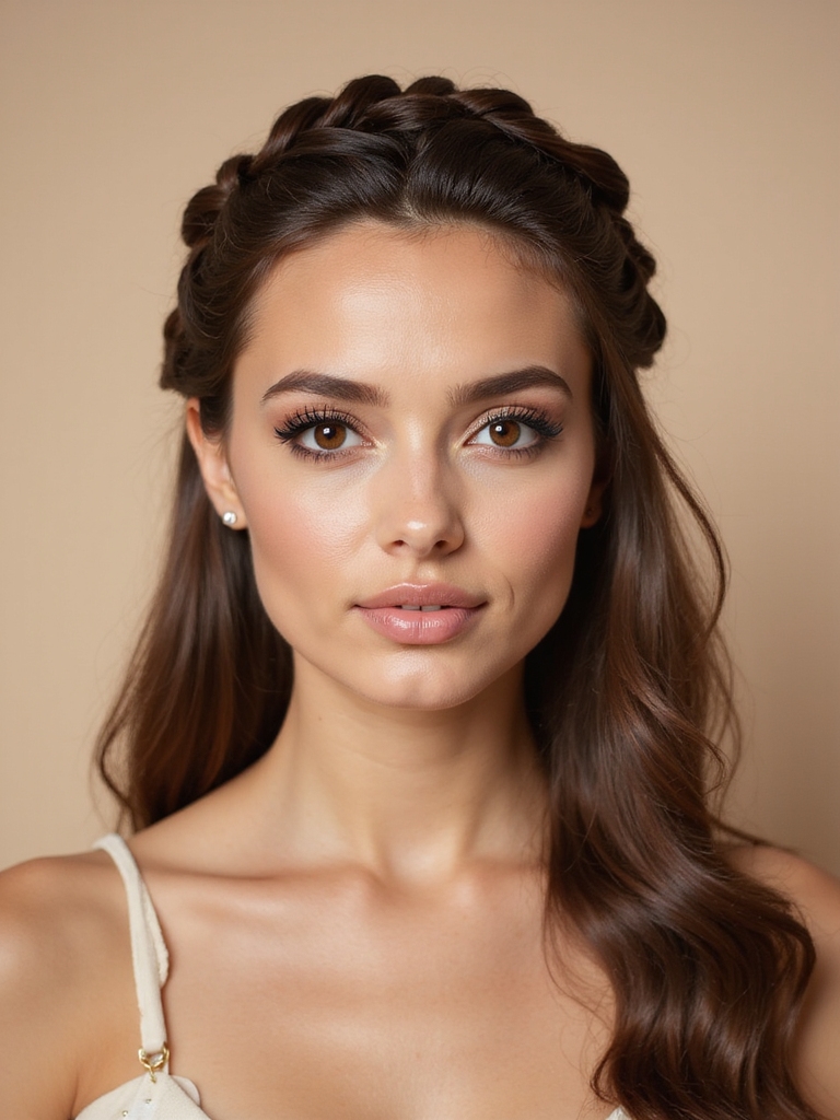 dreamy braided crown hairstyle