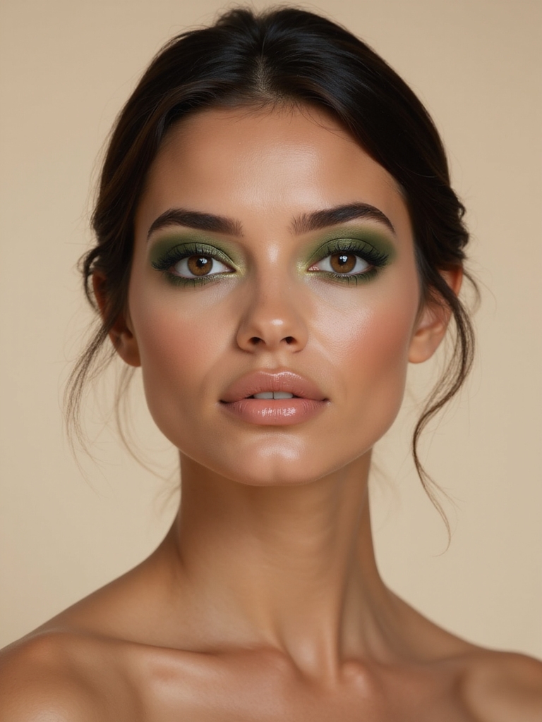 earthy green enhances hazel