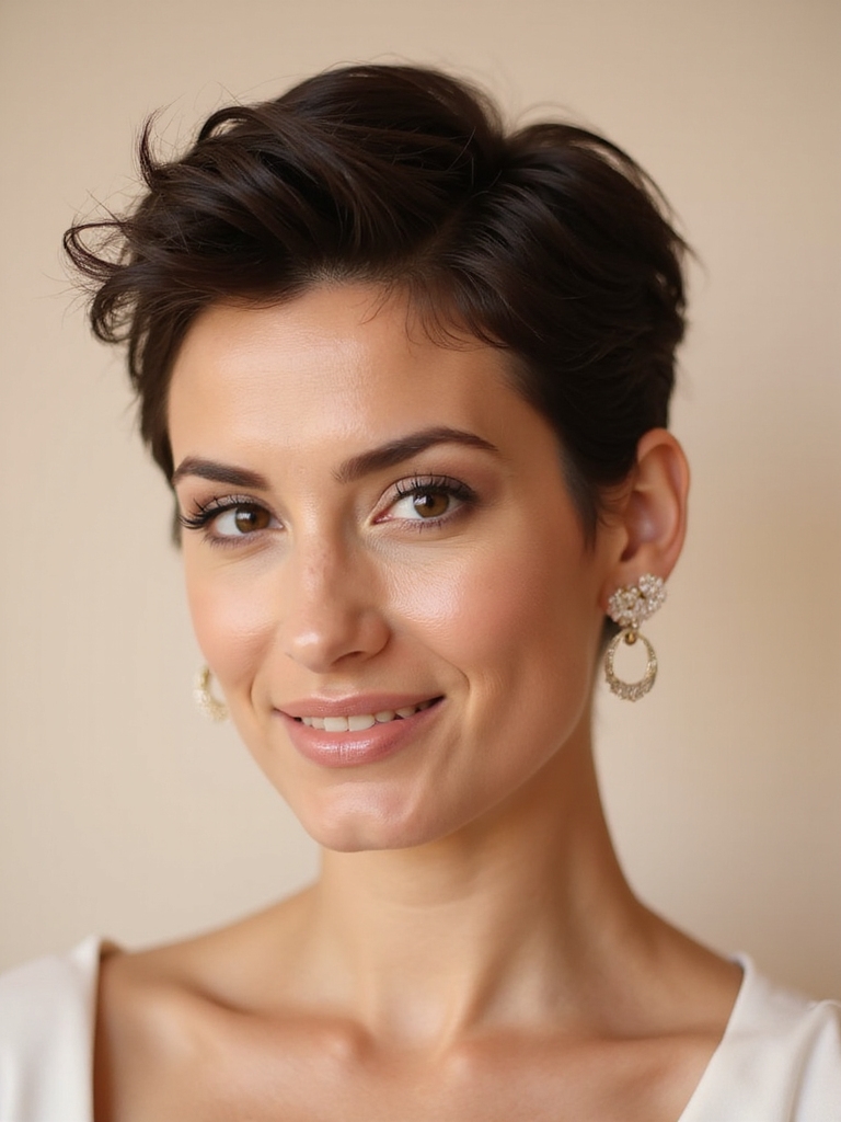 edgy undercut pixie elegance