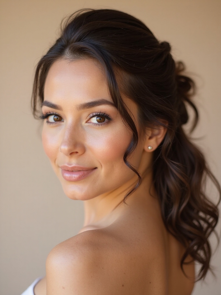 effortless boho chic updo