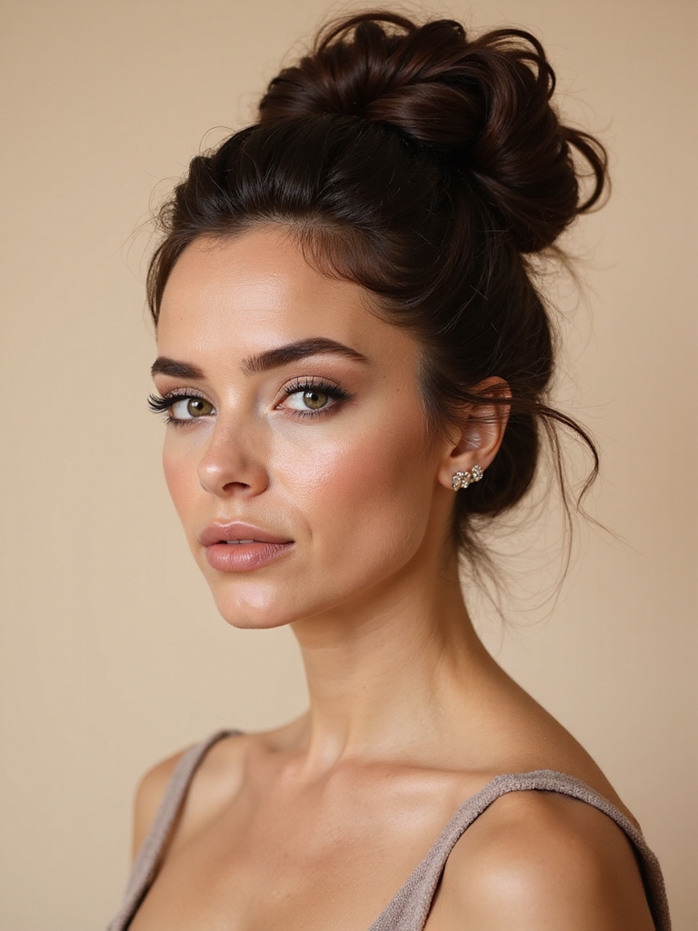 effortless chic messy bun