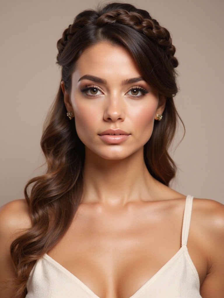 effortless dutch braid halo
