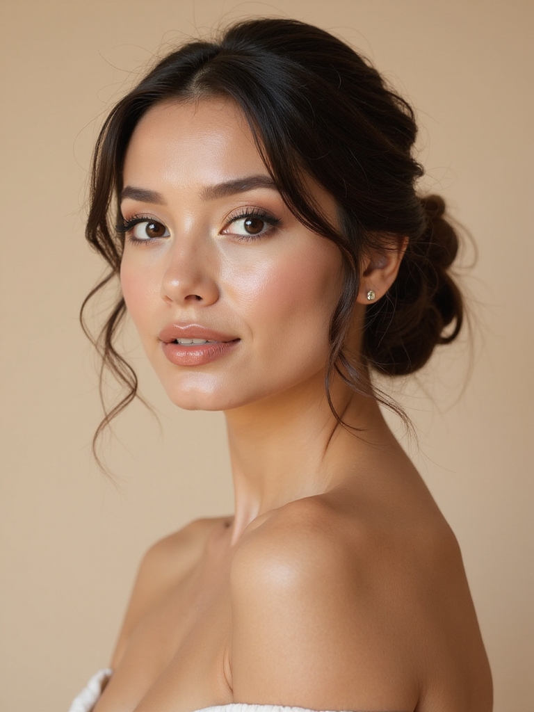 effortless elegant half updo