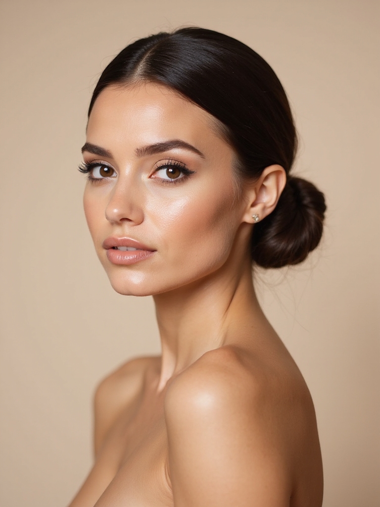 effortless elegant low bun