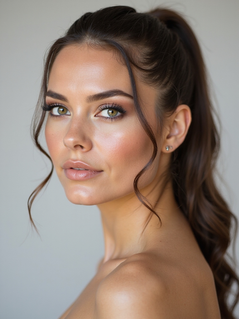 effortless elegant ponytail style