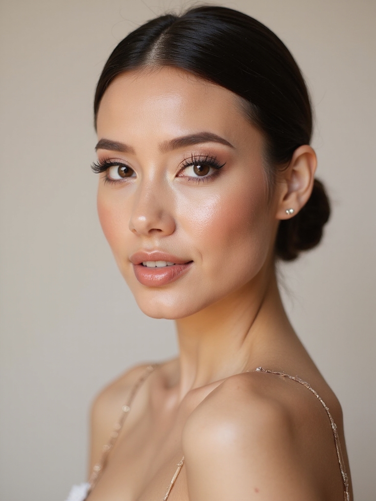 effortless glowing bridal makeup