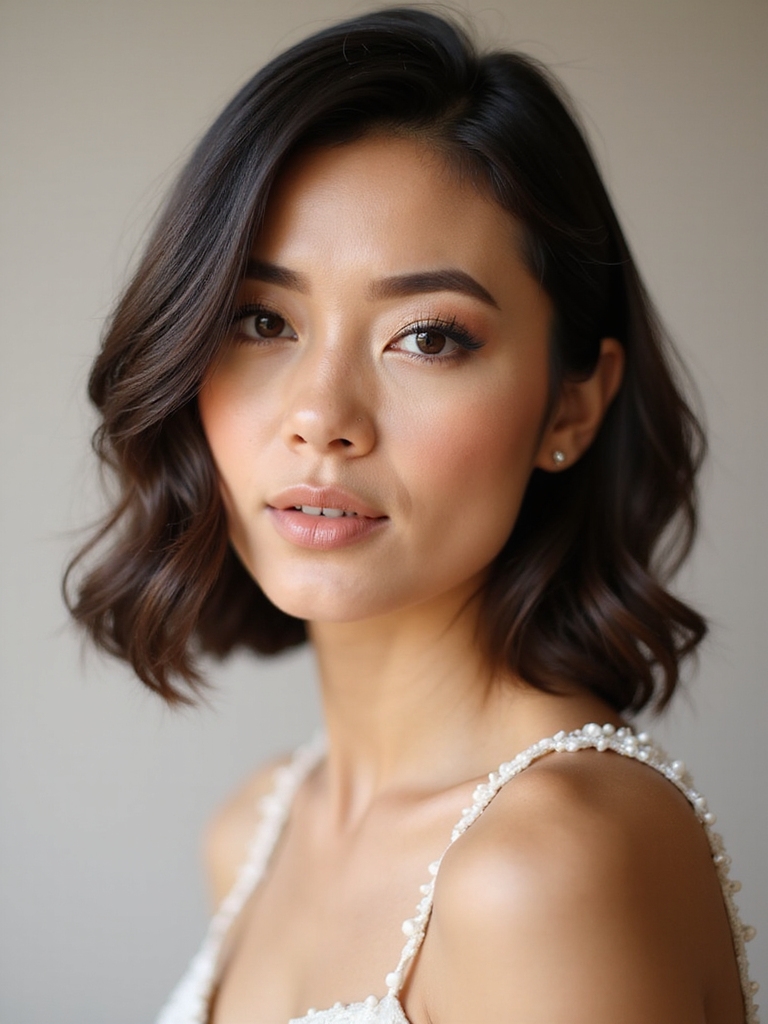 effortless half up wedding style