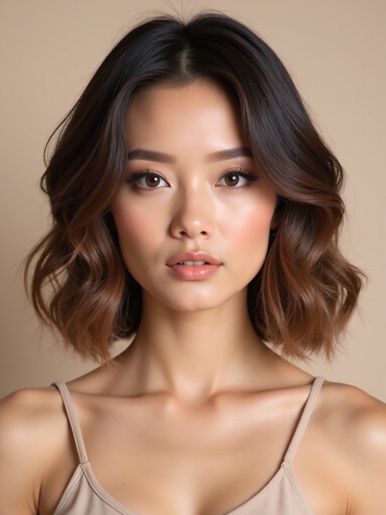 effortless layered lob hairstyle