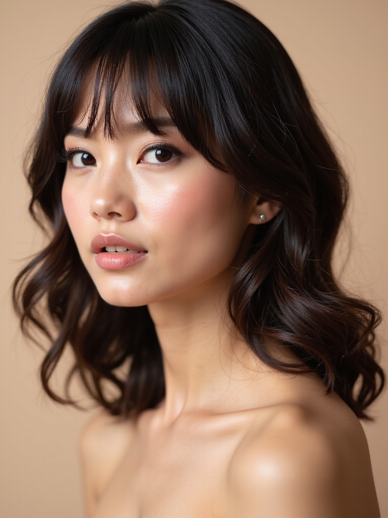 effortless layered wedding hairstyle