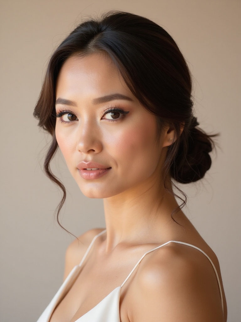 effortless low ponytail charm