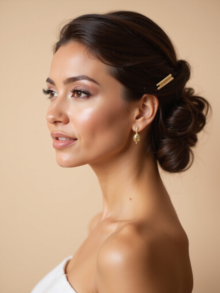 effortless minimalist half updo