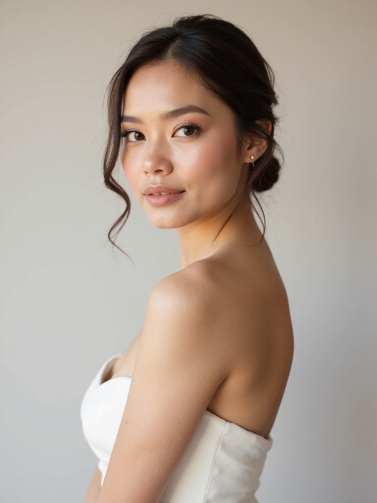 effortless natural bridal beauty