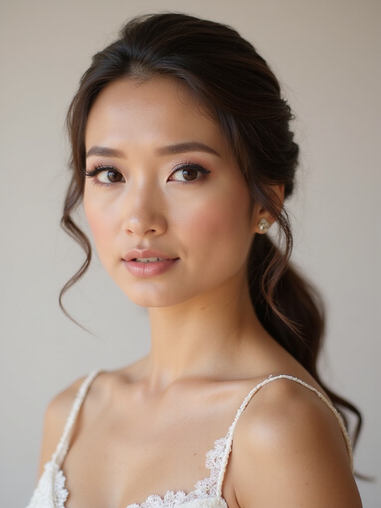 effortless natural bridal beauty