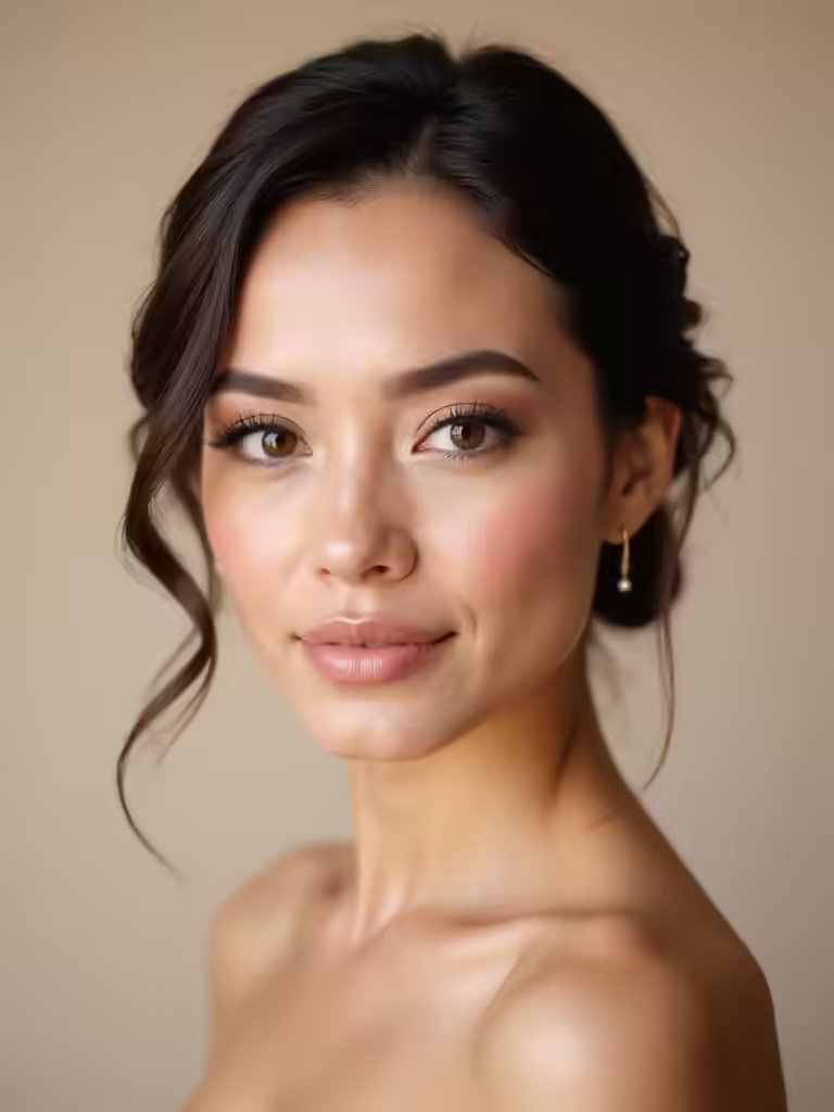 effortless natural bridal beauty
