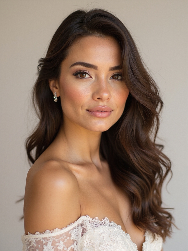 effortless natural bridal beauty
