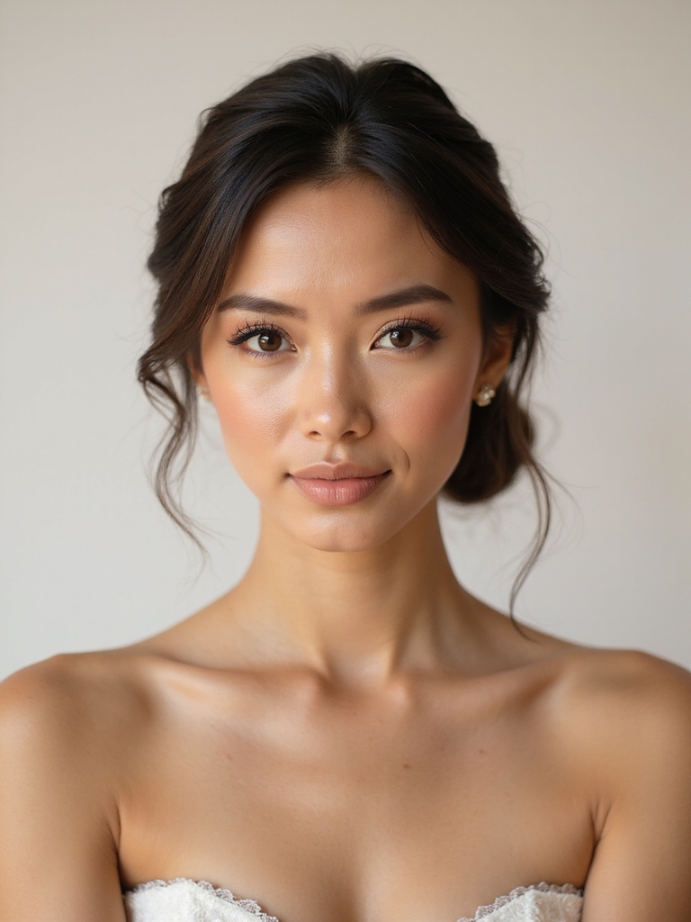 effortless natural bridal beauty