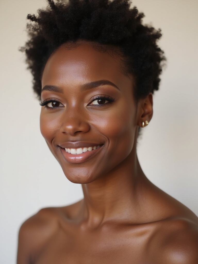 effortless natural glam look
