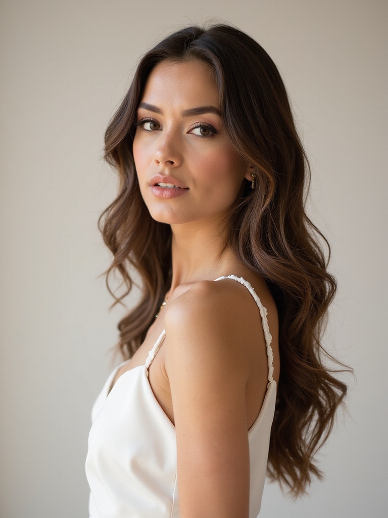 effortless romantic bridesmaid waves