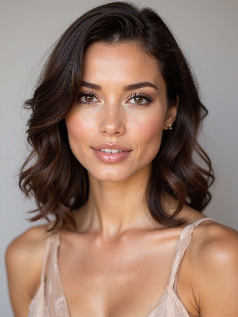 effortless romantic side swept waves