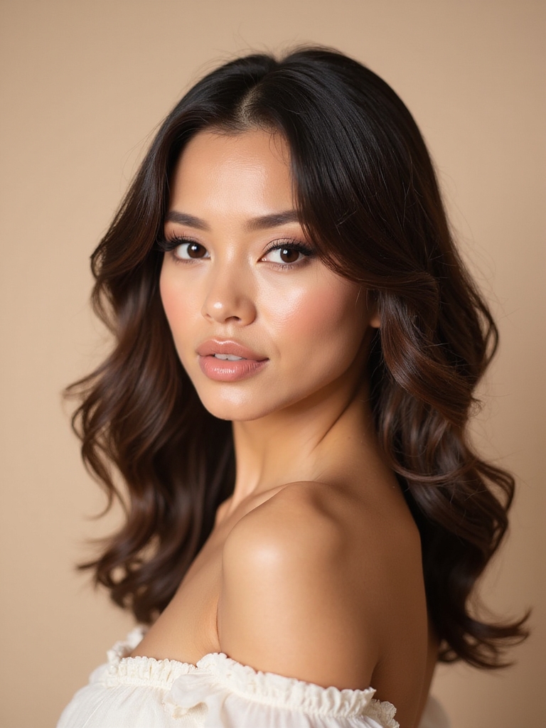 effortless romantic waves hairstyle