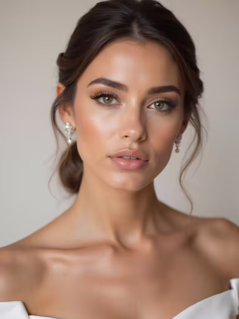 effortless soft glam bridal