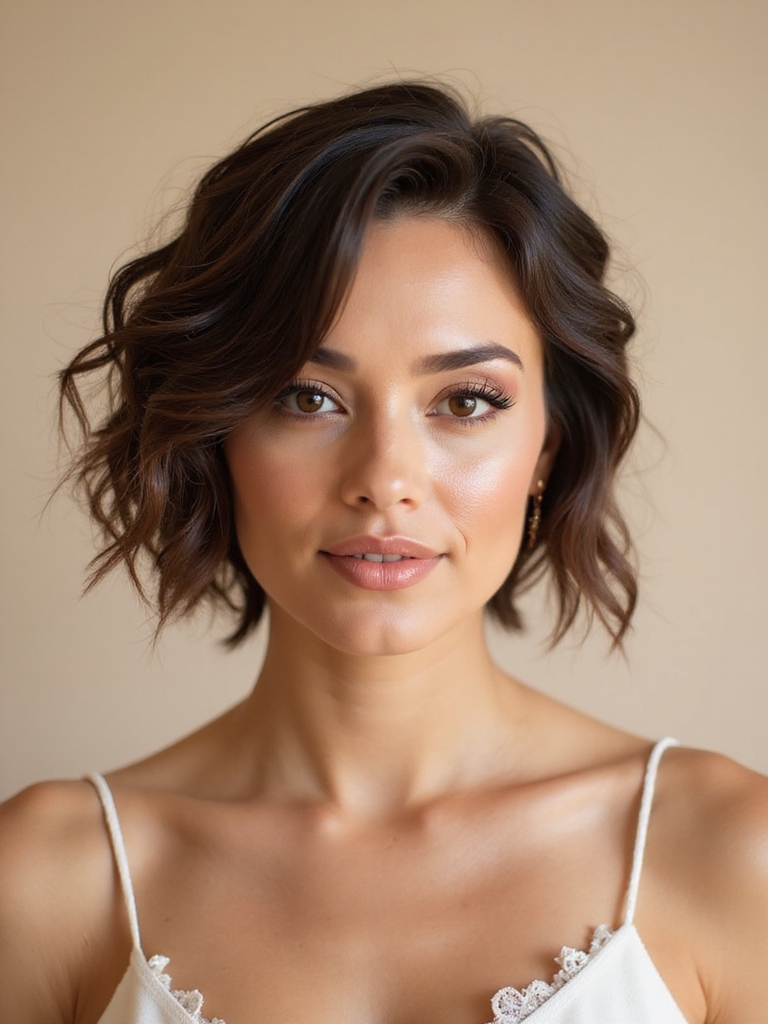 effortless tousled wedding hairstyle