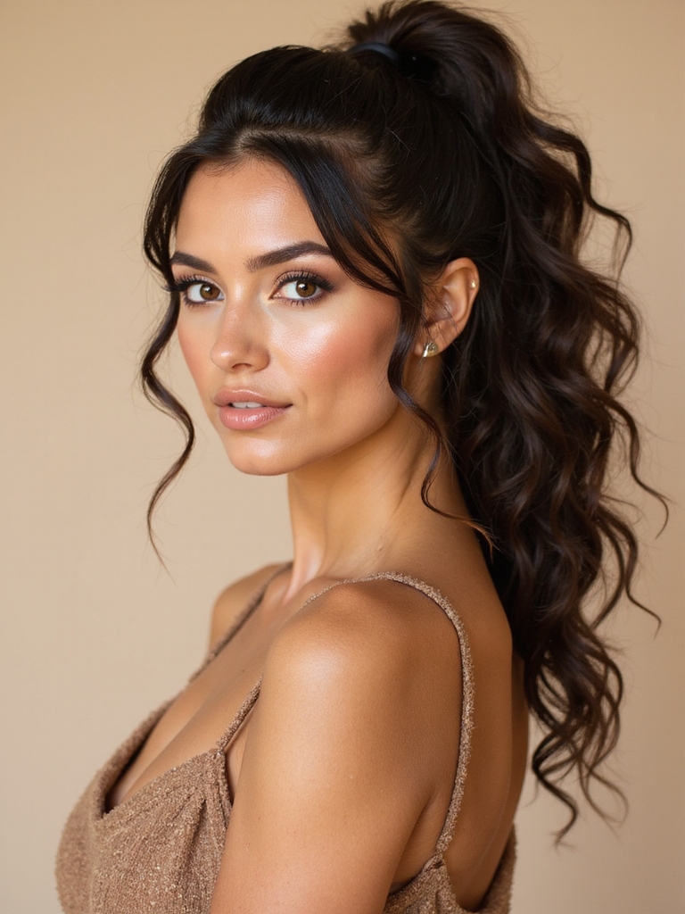 effortlessly chic beach ponytail