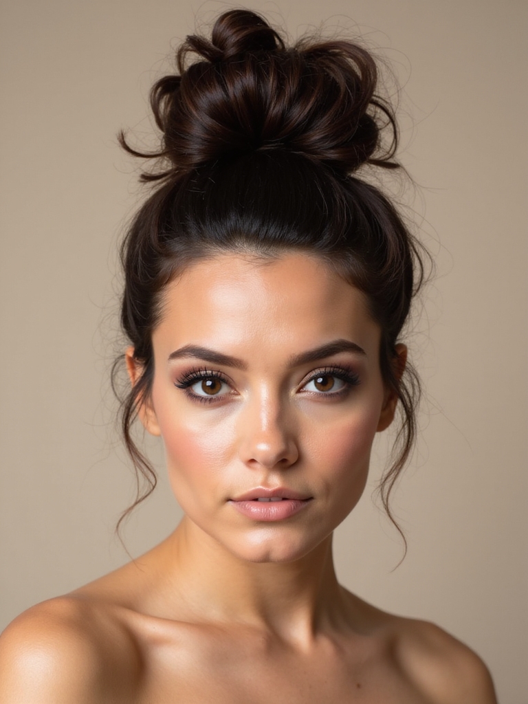 effortlessly chic messy bun