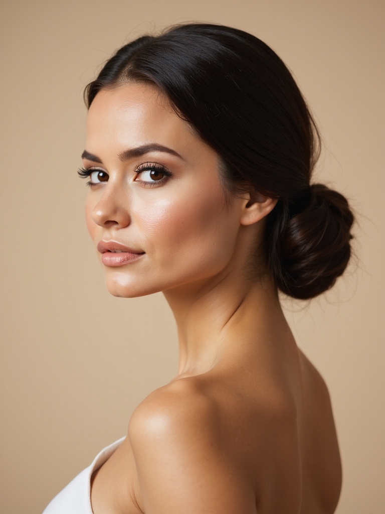 effortlessly elegant low bun