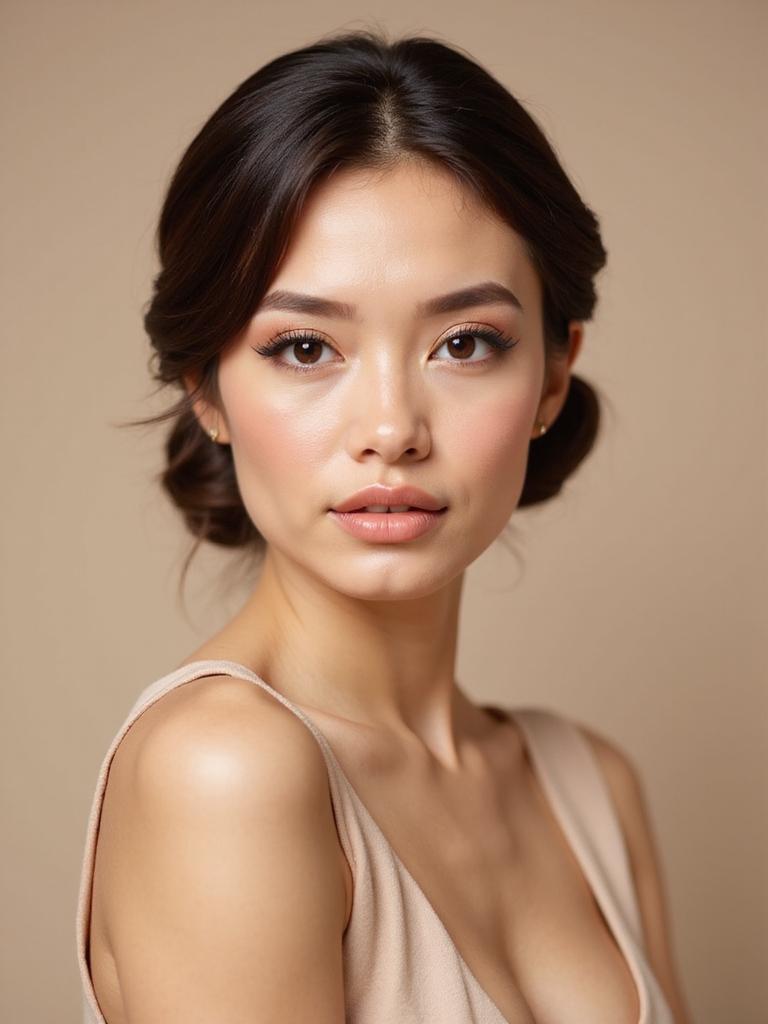 effortlessly polished low chignon