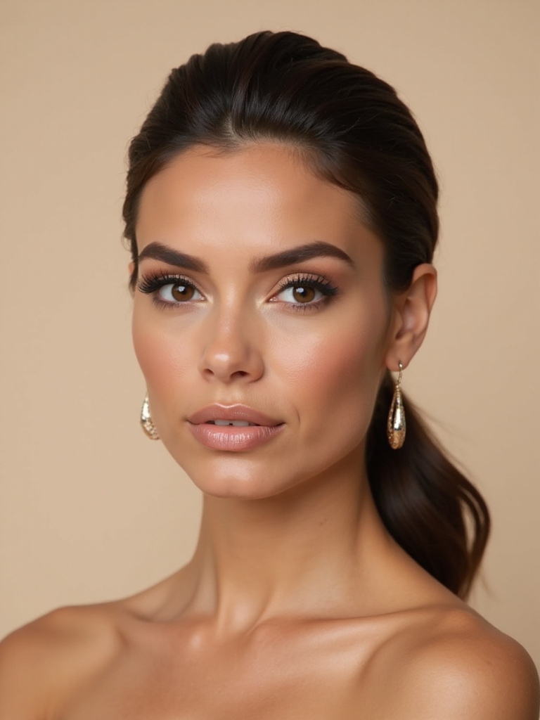 effortlessly polished low ponytail