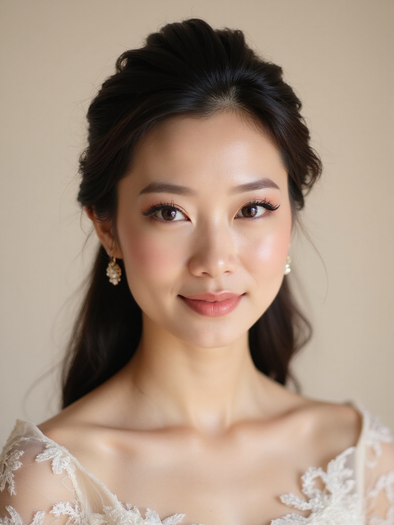 elegant asian wedding hairstyles